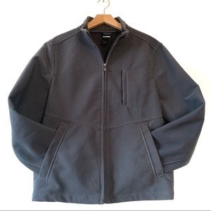 Claiborne Men’s Crew Jacket Small Grey Work Coat